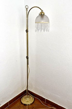 Alte Messing Glas Perlenschirm