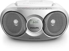 Philips AZ215s/12 CD Player tragbarer CD Player Musikanlage  Weiß/Silber