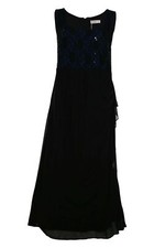 Sheego Abendkleid Ballkleid Kleid Trägerkleid Damen Schwarz Kurzgröße 28 29