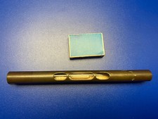 Antike Waage Vintage antik Wasserwaage Metall Messing Blase 21 cm Libelle