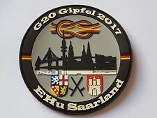 POLIZEI SAARLAND EINSATZHUNDERTSCHAFT G20 GIPFEL 2017 HAMBURG ABZEICHEN KLETT