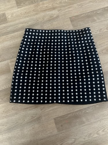 Damen rock schwarz mit - gr., 38