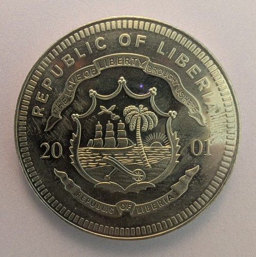 Liberia dollar 2001 neue - liberia,