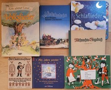 7 Liederbücher Volkslieder