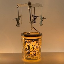 Glas Karussell Windlicht -