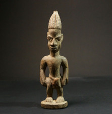 Afrikanische handgeschnitzte Stammesfigur Vintage Wandbehang Pombia Holz Kuns...