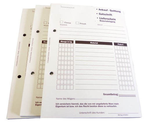 Ankaufquittung gutschrift - ankaufquittung,