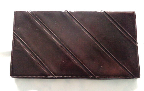 Vintage clutch dunkelbraun - -,