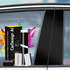 Dekor Schwarz-Glanz für VW Golf 5 V Kompakt Zierleiste Blende Tür B-/C-Säule