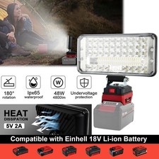 90W Für Einhell Li-ion Akku LED Arbeitsleuchte 18V Strahler Licht Taschenlampe
