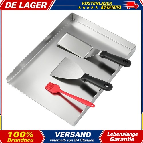Edelstahl plancha 40x30cm - edelstahl,
