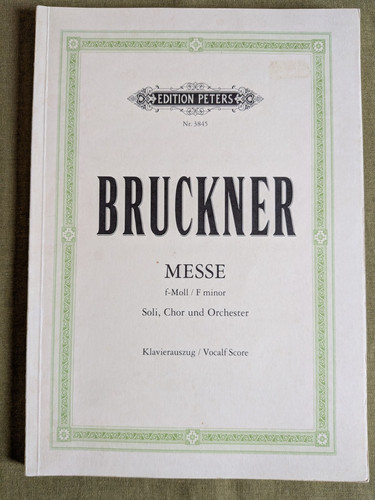 Bruckner mass minor - bruckner, f