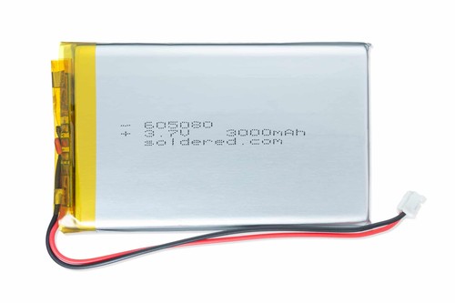 Soldered ion akku - soldered,
