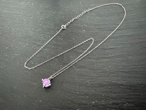 Zirkonia lila 925 - , silber