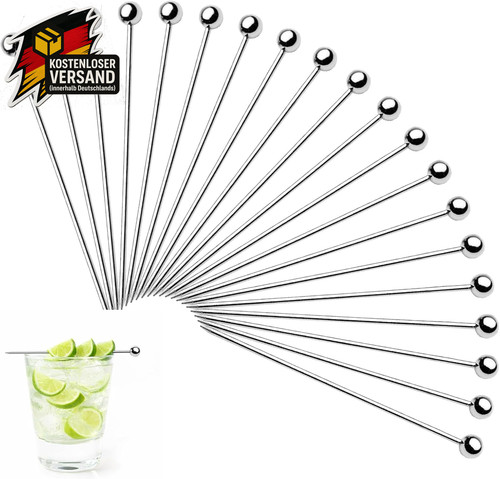 Silber cocktailspieße - silber,