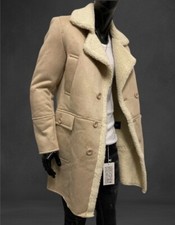 Modische fell gefüttert beige - fell,