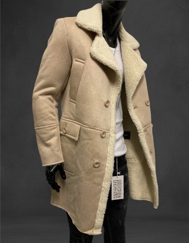 Modische fell gefüttert - fell, beige