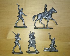 Zinn Flachfiguren Wehrmacht ca. 1/35 aus Formen um 1940