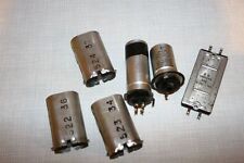 2 Elkos, 3 Abschirmbecher, 1 Gleichrichter - aus Siemens Schatulle M57