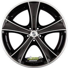 Etabeta Tettsut black matt full polish 9x19 ET45 - LK5/130 ML71.6 Felge Alu