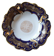 Weimar Vintage Kobaltblau Gold Porzellan Zierteller Schale Sammlerteller 21CM
