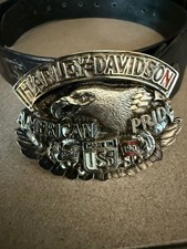 Herren Ledergürtel mit Harley