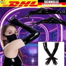 DE Sexy Damen Wetlook lang