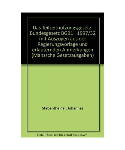 Das teilzeitnutzungsgesetz - das,