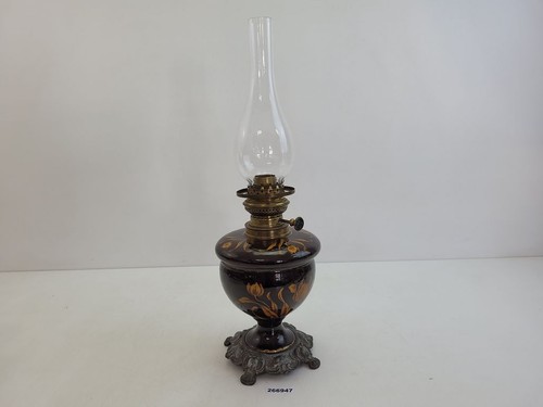 Majolika petroleum lampe - majolika, petroleum-lampe