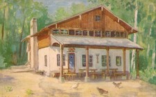 Künstler-AK LICHTENHAGEN bei FALKENBERG /Mark Charlottenburger Hütte 10er