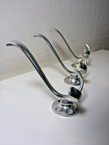 Alu garderobenhaken vintage - garderobenhaken,