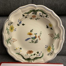 Gien  France „Oiseaux De Paradis" Teller Durchmesser 30 cm, unbenutzt 