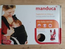 Manduca First Babytrage braun mit OVP und Anleitung mit Gebrauchsspuren 