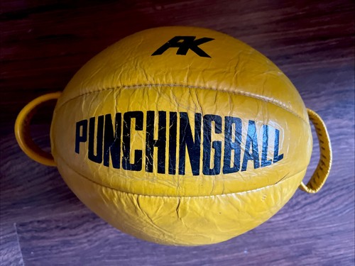 Vintage leder punchingball - vintage,