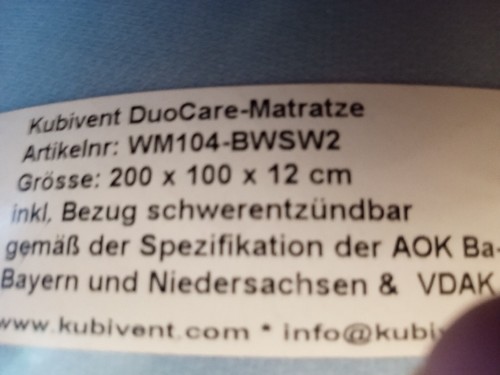 Kubivent duocare matratze - duocare,