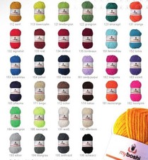 Original Myboshi Nr.1 Schurwollmix Nadel 6-7 Mützen Häkeln Stricken Schule 50g