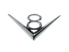 Neues V8 Chrom Emblem Typenzeichen Badge " V8 " für OPEL Admiral /  Diplomat B