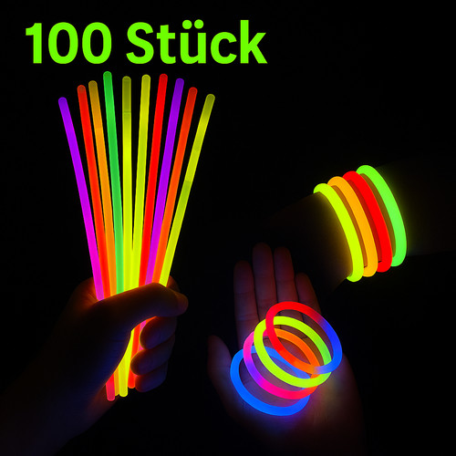 100x knicklichter armreifen - knicklichter, |