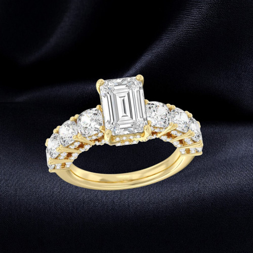 Diamant ehering 14k gelbgold - ehering,