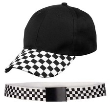 Rennfahrer Gürtel & Cap Set