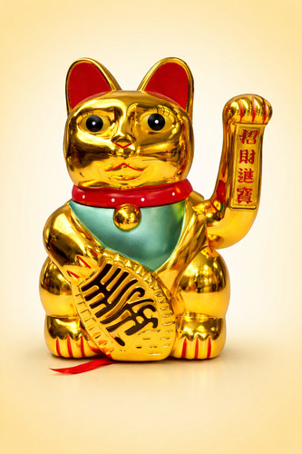 Winkekatze glückskatze maneki - glückskatze,