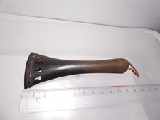 antik Saitenhalter für Violine Geige Holz Handarbeit 11 x 4,3 cm 10,4 g
