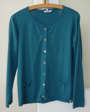 DEERBERG Strickjacke Cardigan Pullover Gr.M 42 Grün