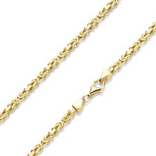 Materia herren goldkette - herren, 3mm