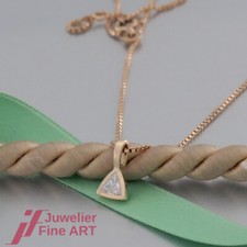 Solitär-Anhänger mit Kette -