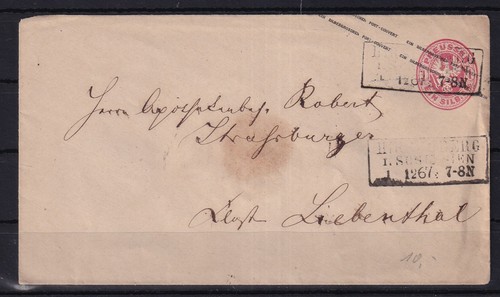 Ap017 preussen ganzsache - preussen,