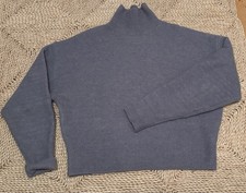 ZARA pulli blau grau S hoher