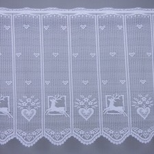 Scheibengardinenstoff Hirsch