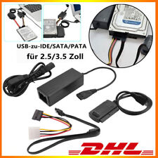 USB auf IDE + SATA Adapter für 2,5" 3,5" HDD SSD Festplatten Festplatte DHL