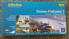 Radtouren-Buch Donau-Fietspad 2, bikeline, Niederländisch!, Neu GPS Tracks